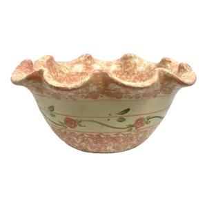 1970s Marshall Pottery Stoneware Fluted Salad/Serving Bowl