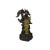 1990s Vintage Cloisonne Yellow Enamel General Guan Yu Warrior Metal Statue For Sale - Image 5 of 18