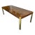 Century Furniture Mid Century Burlwood and Brass Dining Table by Century Furniture For Sale - Image 4 of 10
