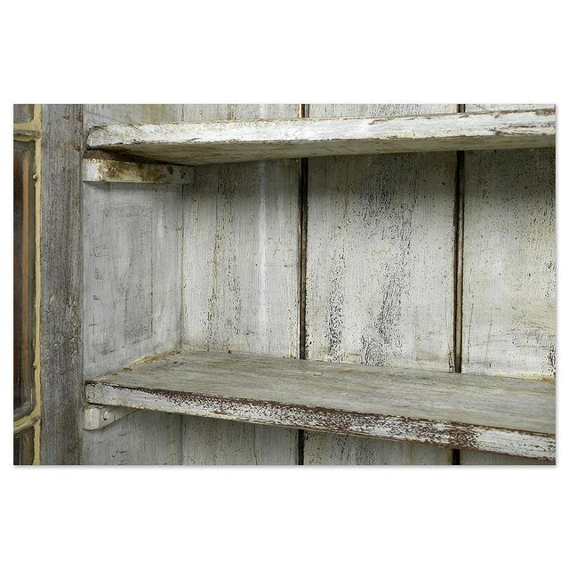 Brown Large Showcase in Patinated Teak For Sale - Image 8 of 10