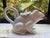 Gorgeous vintage London Pottery white glazed frog shaped teapot designed by David Birch, featuring a glossy white ceramic...
