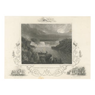 After Thomas Cole, Niagara Falls, 1831, Engraving For Sale