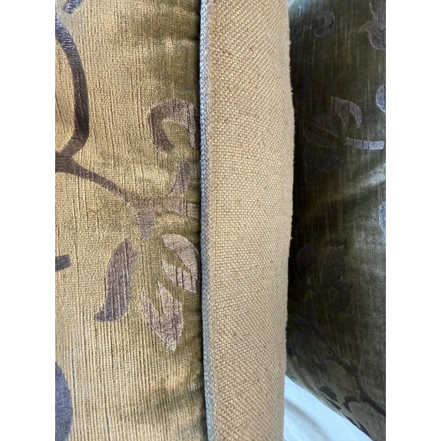 Pair of Stenciled Nomi Velvet Pillows For Sale In Los Angeles - Image 6 of 6