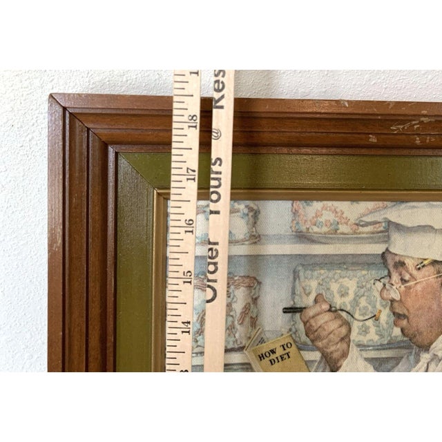 1970s Norman Rockwell Marmont Hill "How to Diet" Framed Giclée Print 18.5"x15" For Sale - Image 5 of 5