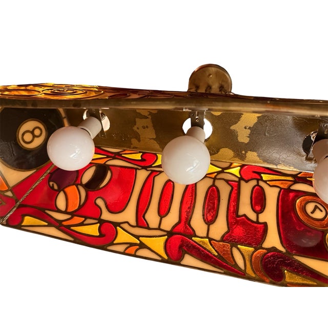 Vintage Resin/Plastic Pool Table Light For Sale - Image 11 of 12