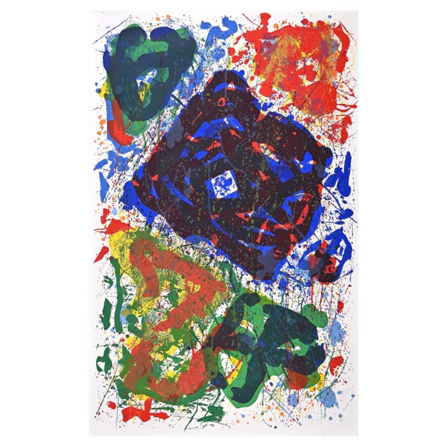 After Sam Francis, L'Etoile, Original Lithograph, 1995 For Sale