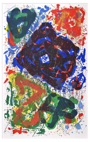 After Sam Francis, L'Etoile, Original Lithograph, 1995