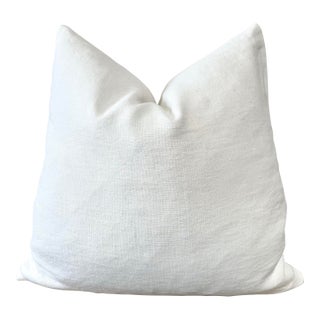 100% Belgium Linen Oyster White Pillow Cover For Sale