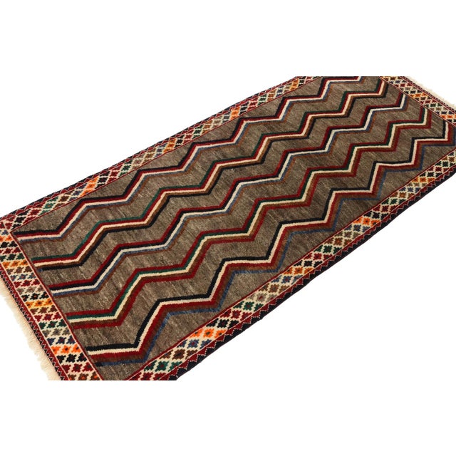 This vintage 3x7 Gabbeh Persian runner is from the latest entries in Rug & Kilim’s rare tribal curations. Hand-knotted in...