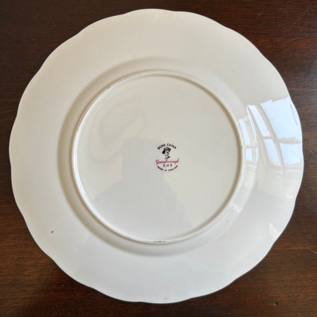 Vintage English Bone China Decorative Dessert Plate For Sale - Image 9 of 11