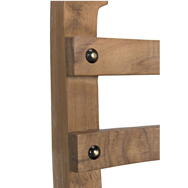 Wood NOIR Laila Chair, Teak with Leather For Sale - Image 7 of 8