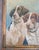 20th Century American Oil on Wood Panel Painting of Two Pointer Hunting Dogs For Sale - Image 4 of 11