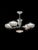 20th Century Art Deco Frosted Glass Chandelier For Sale - Image 3 of 6