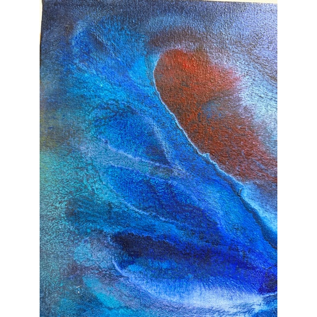 Wood Original 18” X 18” Colorful Abstract Painting by Lil McGill For Sale - Image 7 of 12