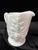 Farmhouse Westmoreland Milk Glass Creamer Pitcher Paneled Grape Pattern Footed For Sale - Image 3 of 8
