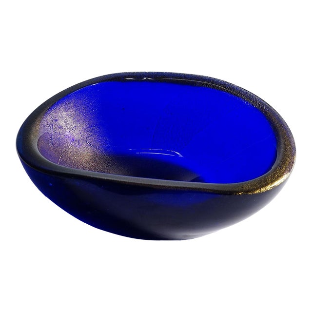 Vintage Art Glass Bowl by Seguso Murano 1950s For Sale