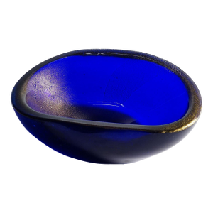 Vintage Art Glass Bowl by Seguso Murano 1950s