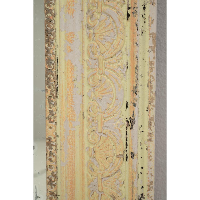 1880s French Wood Patinated Mirror For Sale - Image 14 of 18