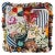 Schumacher Schumacher Hotch Potch Crazy Quilt 20" Pillow in Document For Sale - Image 4 of 4