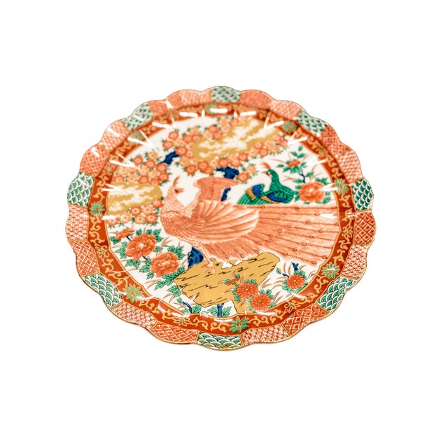 Mid-Century Modern Mid 20th Century Arita Imari Peacock China Set, Full Service for Four, 24 Pieces For Sale - Image 3 of 18