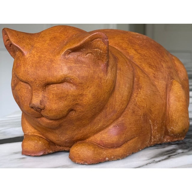 Vintage Cheshire Cat Statue For Sale - Image 12 of 16