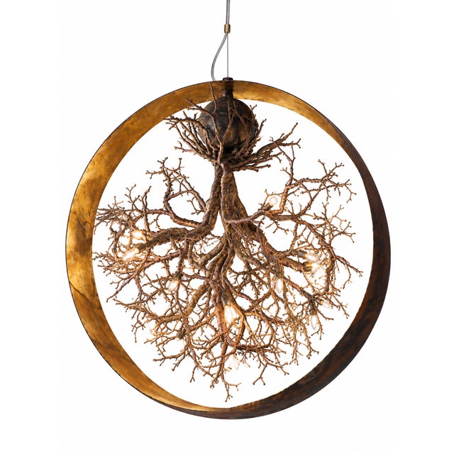 Circular Pendant Light by Frankie Cesare For Sale - Image 10 of 10