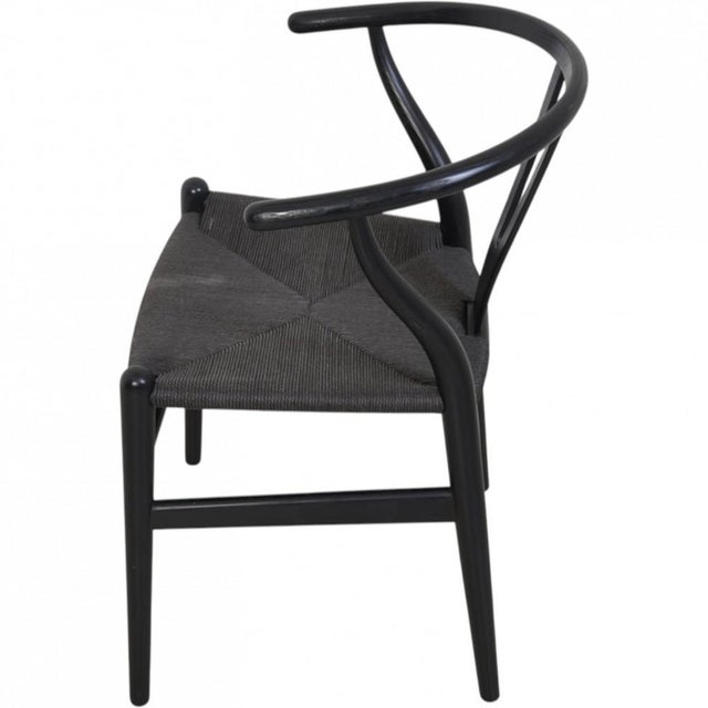 CH24 Wishbone Chairs in Black Lacquered Oak from Hans Wegner, 2000s, Set of 4 For Sale - Image 14 of 18