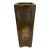 Tall Mid-Century Chinese Glazed Earthenware Floor Vase or Planter With Floral Motif For Sale
