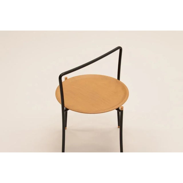 Handle Side Tables, 1980s, Set of 2 For Sale - Image 4 of 6