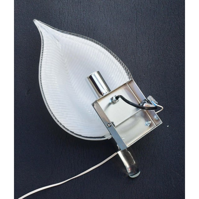 White Set of 2 Murano Wall Light by Franco Luce, 1970s For Sale - Image 8 of 17