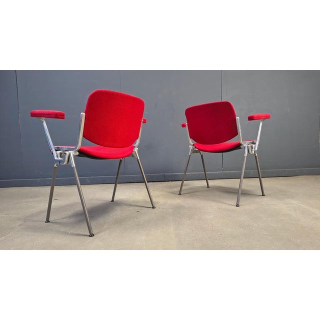 Giancarlo Piretti Vintage DSC 106 Side Chairs by Giancarlo Piretti for Castelli, 1970s, Set of 6 For Sale - Image 4 of 18