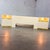 Off-white 1990’s Modern to Postmodern Lane Furniture Queen Size Bed Headboard W/Nightstands White Lacquer & Brass For Sale - Image 8 of 18