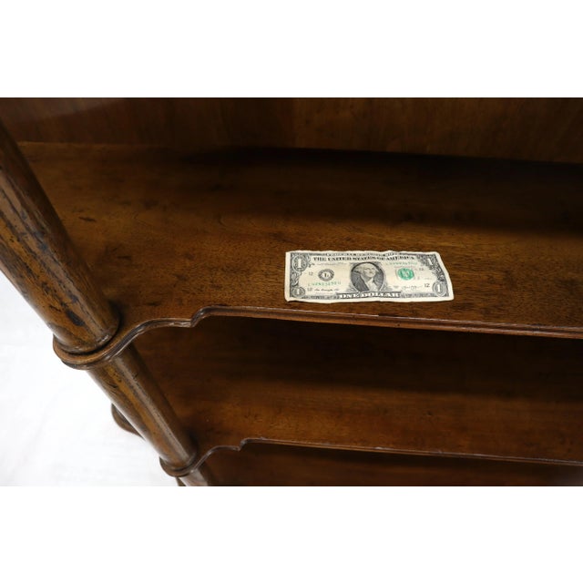 Large Oversize Figural Country French Style Open Bookcase with Spindles For Sale - Image 6 of 13