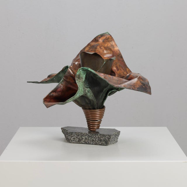 Postmodern Sculptural Copper Vase by Bart Van Bekhoven, Netherlands, 1980s For Sale - Image 3 of 10