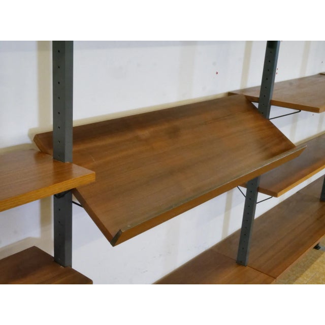 Mid-Century Shelving System in Wood and Metal by Olof Pira, Sweden, 1960s For Sale - Image 16 of 18