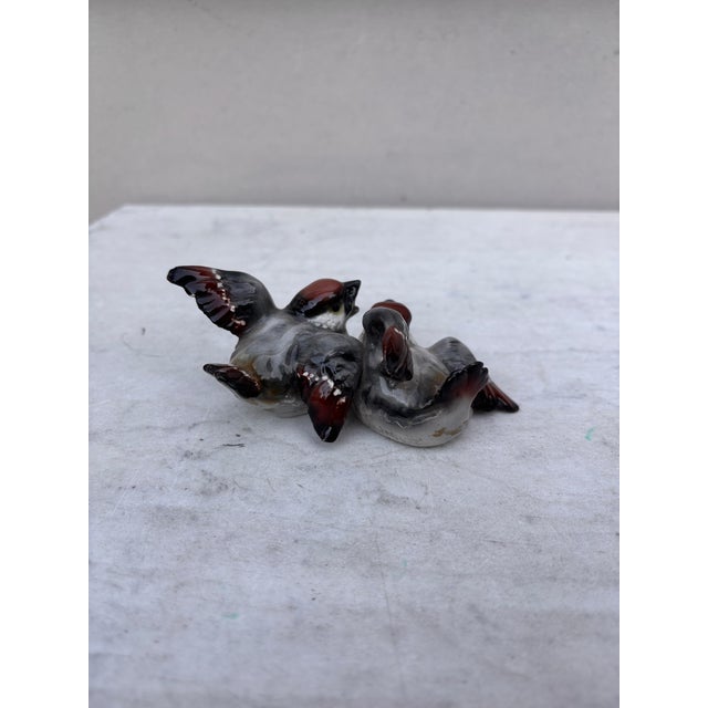 Mid-Century French Porcelain Birds.