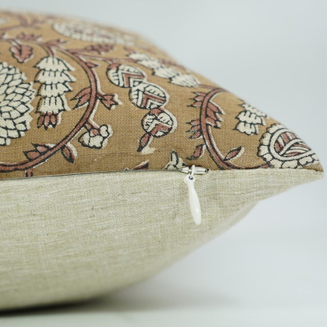 Not Yet Made - Made To Order Fabdivine Shilong Handmade Pure Linen Pillow Cover 14x20 Decorative Lumbar Cushion For Sale - Image 5 of 9