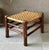 Cabin Rustic Chic Mid 20th-Century Hickory Wood & Handwoven Double Twill Plaited Cane Bench For Sale - Image 3 of 18