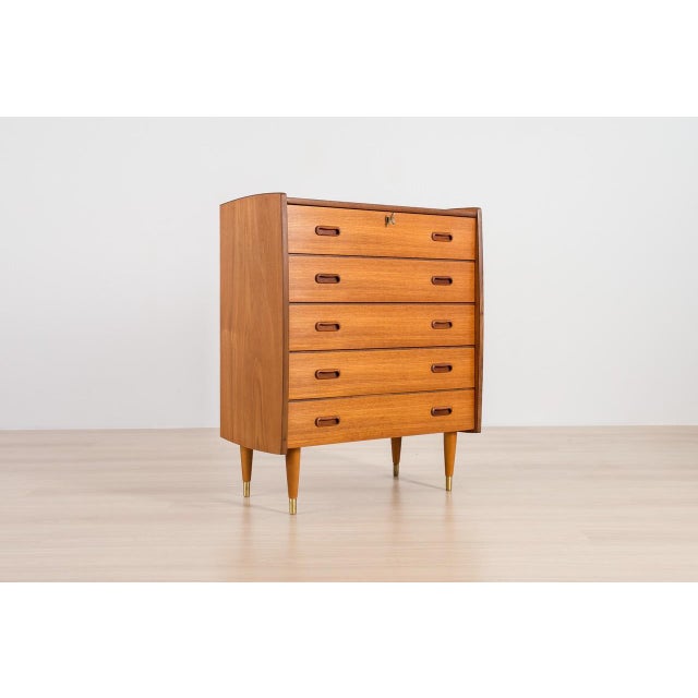 Mid-Century Modern Scandinavian Teak Chest of Drawers, 1960s For Sale - Image 3 of 16