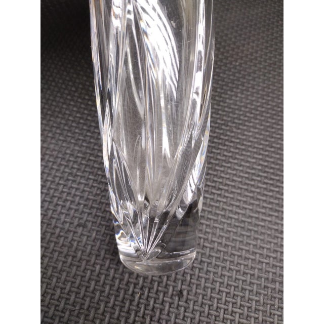 Glass Vintage Marquis by Waterford Wyndmere Collection Bud Vase For Sale - Image 7 of 8