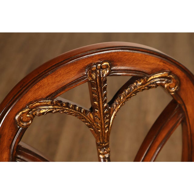Hepplewhite Style Quality Set of Four Shield Back Dining Chairs For Sale - Image 13 of 18