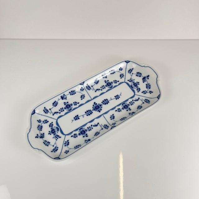 Blue Blue Porcelain Cake Plate from Heinrich, Germany, 1950s For Sale - Image 8 of 8