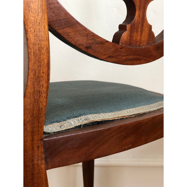 Pair of Antique Mahogany Hepplewhite Revival Chairs Denmark 1900s For Sale - Image 16 of 18