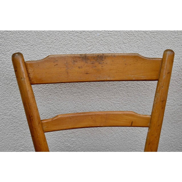Scandinavian Style Bistro Chairs in Beech Wood from Bombenstabil, 1950s, Set of 6 For Sale - Image 13 of 15