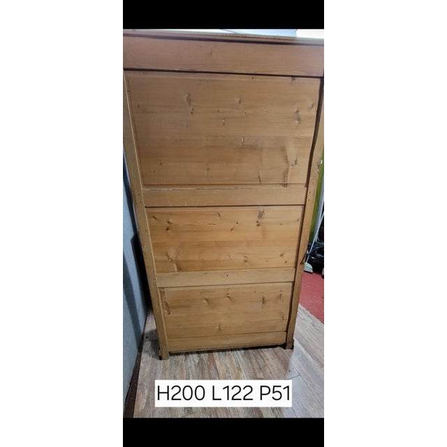 Louis Philippe Ash and Elm Secretary with Hidden Compartment, 1830s For Sale - Image 3 of 9