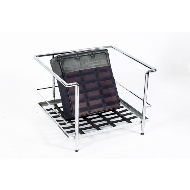 Authentic Cassina Lc2 Black Leather Petit Lounge Chair by Le Corbusier, 4x Avail For Sale - Image 12 of 14