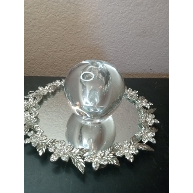 Stunning Signed Kosta Boda Poland Sommerso Oil Lamp Paperweight For Sale - Image 4 of 6