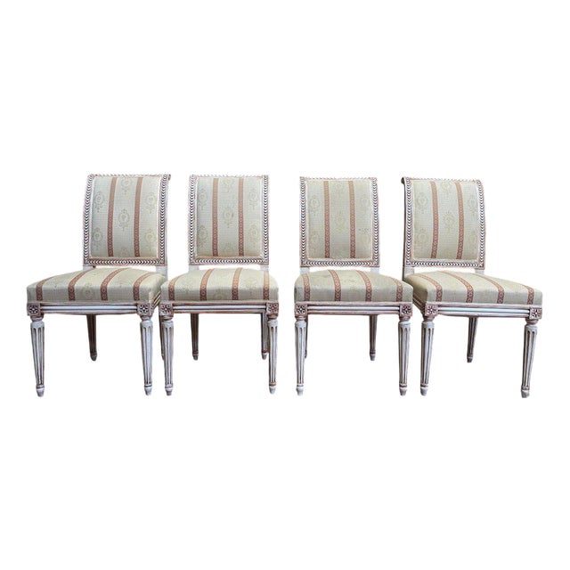 Louis XVI Style Chairs, Set of 4 For Sale