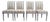Louis XVI Style Chairs, Set of 4 For Sale