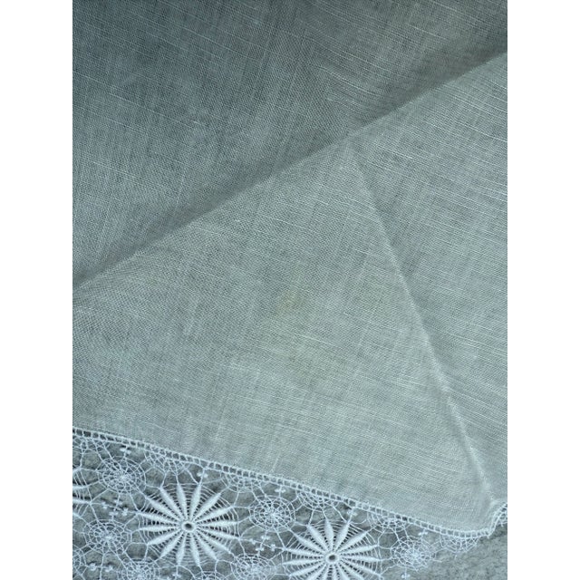 Austrian Lace and Linen Handkerchief-a Pair For Sale - Image 11 of 11
